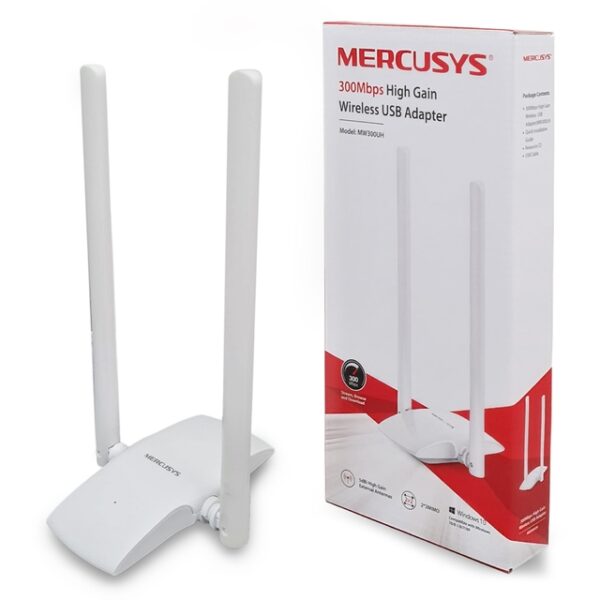 MW300UH NANO P RED W USB MERCUSYS 300 MBPS 2 ANTENAS