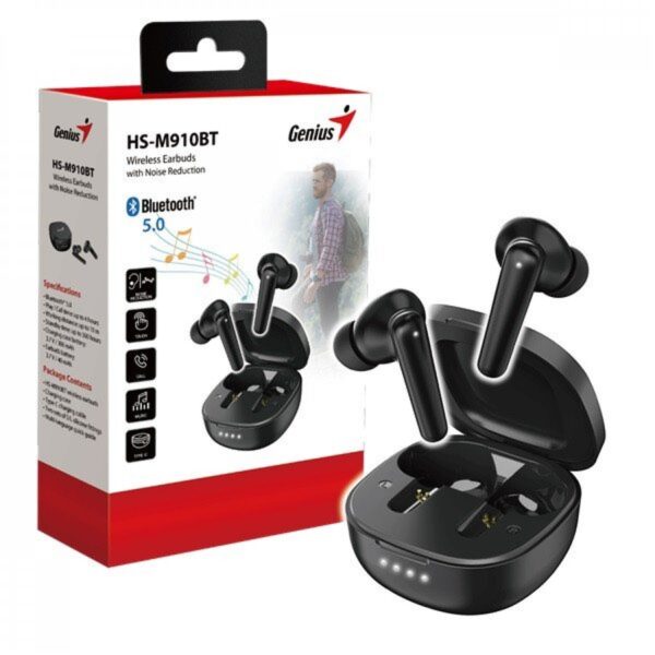 AURICULAR GENIUS BT HS-M910BT BLACK BLUETOOTH